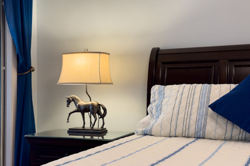 After a busy day at Pointe Royale and Branson get a restful night in this condo.
